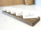 Oak Wood Multiple Business Card Holder - 5 Slot Modern Card Stand for Office Desk, Perfect Professional Card Organizer for Men and Women, Stylish and Functional Design (Dark Brown) - Image 7