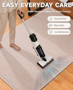 Funwheat Woven Office Chair Mat for Hardwood Floor, 36 x 48 in, Beige - Image 5