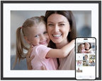 Dragon Touch Digital Picture Frame WiFi 17 inch IPS Touch Screen Digital Photo Frame Display, 32GB Storage, Auto-Rotate, Share Photos via App, Email, Cloud, by DragonTouch