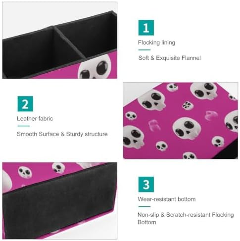 Storage Organizer Rich Shallow Pastel Lovely Circle Skull Skeleton Rotating Multi‑Functional Pouch,Art‑Craft with Accessories - Image 7