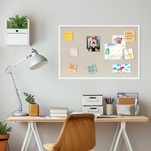 DAHAPYBOO Cork Board with Linen White 2Pack,Bulletin Board 36"x24" - Image 5