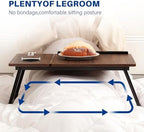 Laptop Desk for Bed Couch, Adjustable Foldable Bed Table with Cup Holder - Image 4
