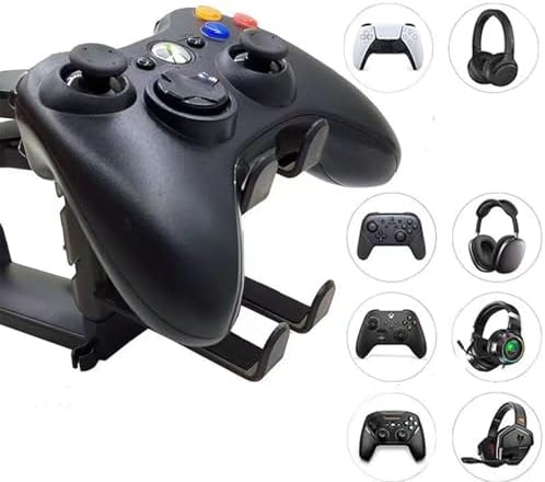 Headphone Stand Holder Headset Hook Hanger Desktop Generisch,Under Desk Game Controller Punch-Free Game Accessories for PC and Game Controllers - Image 6