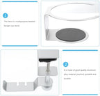 Vaguelly Headphone Hanger Hook Adjustable Under Desk Holder for Headsets and Drink Cups Easy Installation Design for Office - Image 3