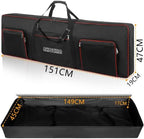 AKOZLIN 88 Key Keyboard Case, Soft Padded Keyboard Gig Bag, Piano Bag - Image 2
