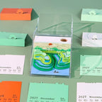 3D Memo Pad, 3D Calendar 2027, Time Piece Calendar, Tear-Off Calendars 2027, 3D Paper Carving Art Memo Pad, Art Carving Sticky Notes for Office Home Gifts Ornaments (Yunjian Terraced Fields) - Image 4
