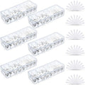 Tatuo Cord Organizer Box with Lid, Clear, 6 Pack by Tatuo