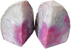 Agate Rock Bookend Heavy Duty Healing Crystal Stone Book Holders Decorative - Image 2