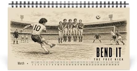 Soccer Art & History – 2027 Art Calendar | Vintage American Soccer Desktop Calendar | Best Gift for Sports Fans - Image 5