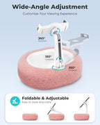 Viozon Tablet Pillow Stand,Kindle Pillow Stand, Compatible with 4-11" Tablet/Phone with Small Bowl, Kindle Holder Accessories,Idea for Reading and Video Watching On Bed,Pink - Image 3
