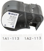 Brady Self-Laminating Vinyl Label Tape for Label Printer BMP51/BMP53/M511 - Self Adhesive Printer Labels - Black on White, Transparent (38,10 mm (W) x 7,62 m (L)) - M5C-1500-427 by BradyCorp