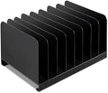 Suzile Metal Desktop File Organizer, 8 Compartment, Vertical File Sorter by Suzile