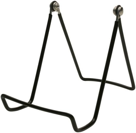 GIBSON HOLDERS 12 6AB Adjustable Wire Display Easels-3.75 W x 4.75 H w/ 2.25 Display Ledge, Black by GibsonHolders