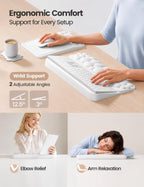Vaydeer Keyboard Riser and Mouse Pad with Wrist Rest Set, Coaster Included - Image 6