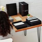 Savor | All-in-One Desk Organizer | Midnight Black – Keep Desk, Office, and Home Organized All-In-One Storage System for Important Files, Documents, Stationery, and Office Supplies - Image 3