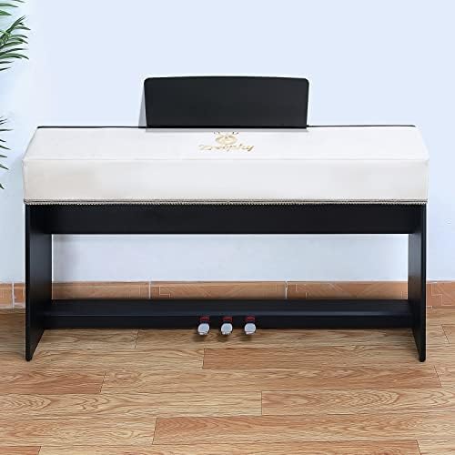 Piano Keyboard Dust Cover with Music Stand Opening of Zipper Design, Dust Proof Cover Compatible for Yamaha P225 P223 P145 P143 88 Keys Digital Piano Keyboards Electronic Keyboards - Image 4