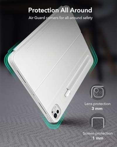 ESR for iPad Pro 11 Inch Case with Keyboard M5/M4, Multi-Angle Stand - Image 6