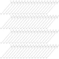 Pack of 200 Heavy Duty Pegboard Hooks – 10 Inches Metal Peg Board Shelving Hook – White Pegboard Display Hooks for Garage Storage & Retail Store Fixtures by DFWFixture