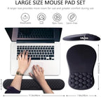 Ergonomic Mouse Pad Wrist Support, 2 in 1 Keyboard Wrist Rest Set - Image 5