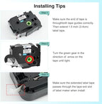 18mm 0.7 Laminated White Tape Compatible for Brother P-Touch TZ241 TZ-241 TZe-241 TZe241 3/4'' Black on White Label Tape for PTD410 PT-D400 PT-D610BT PTD600 Label Maker, 5 Pack - Image 4