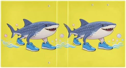 ALAZA Tralalero Tralala Meme Italian Brainrot Shark 6 3 Ring Binder 1.5 Inch Three Ring Office Binders w/clipboard & 3 Pockets, Hold 200 Sheets, 2 pcs - Image 2
