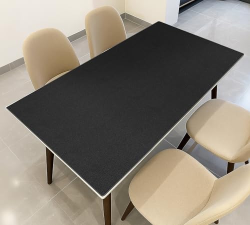 Warmstar Leather Table Cover 24 x48 Inch, 1.8MM Thick PVC Table Protector by Warmstar