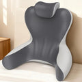 22" XL Reading Pillow Sitting in Bed,Back Support & Armrests(Grey&DarkGrey) by HAMYODO