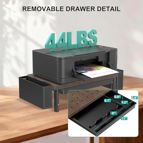 WALI Computer Monitor Stand with Storage and Pen Holder - Image 5