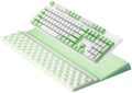 Ospelelf Keyboard Wrist Rest, Ergonomic Memory Foam Wrist Support for Typing & Gaming, Tilted Keyboard Pad, Aesthetic Desk Accessories for Office, Relief for Carpal Tunnel & Wrist Pain, Light Green by OspelelfOfficeSupplies