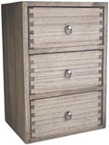 DDYURI Wood Tabletop Storage Cabinet Organization Box Caddy with 3 Drawers for Office Supplies Desktop Dresser Organizer Dark Brown by DDYURI