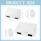 12 Pcs Clear Paper Storage Box, Black, 12.4 x 9.84 x 1.18 Inches - Image 2