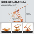 Laptop Stand for desk(360°Rotating),Aluminum laptop Riser for 10-16"Laptops - Image 3