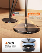 DIMONCOAT [Height-Adjustable & 360° Rotation Tablet Floor Stand Stable Base - Image 4