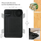 Nnewvante Couch Armrest Table 3 in 1 Bamboo Sofa Arm Clip-on Tray, Black - Image 6