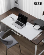 AFIING Large Desk Mat 55" x 24" - PU Leather Desk Pad Protector, Waterproof Non-Slip Extended Mouse Pad for Office Desk, Keyboard, Laptop and Home Workspace (Ivory White) - Image 3