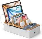 Pezin & Hulin Cable Management Box, Wire Organizer for Cords-Natural+White by PezinHulin