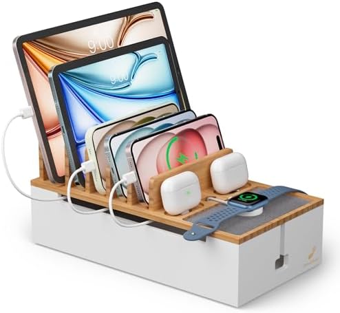 Pezin & Hulin Cable Management Box, Wire Organizer for Cords-Natural+White by PezinHulin