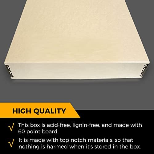 Golden State Art, Archival Storage Box, Tan-17.75x22.75x3 Inch, Pack of 2 - Image 3