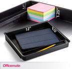 Officemate Large Self-Adhesive Under Desk Drawer, Black, 12.5" x 10.75" x 1.875" (22552) - Image 3