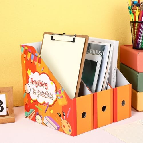 Tatuo 30 Pcs Cardboard Magazine File Holders Document Organizers - Image 6