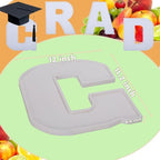 2026 Grad Letter Tray, 12 Inch 4‑Pack Wood Platter for Graduation Decor - Image 4