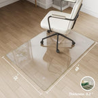 Koonmi Glass Chair Mat for Carpet, 32"x48" Thick Office Chair Mat - Image 3
