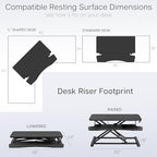 VIVO Light Wood 36 in Standing Desk Converter, DESK-V036KF - Image 6