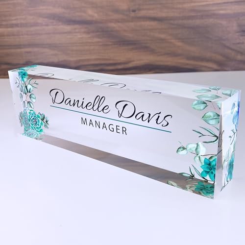 ARTBLOX | Custom Name Plate for Desk, Office Decor, Teacher Desk Name Plate, Teacher Gift, School Counselor Gift, Gift for Women, Teacher Appreciation by Artblox