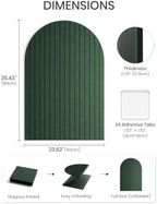 Large Arched Felt Bulletin Board 35.4''×23.6'', Pine Green - Image 3