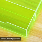 Gelite Acrylic Desk Organizer with Drawer for Makeup Vanity Stackable Desktop Storage Box for Office Supplies, 13.8 x 9.8 x 3.9’’, Neon Green - Image 3