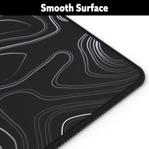 Gamer Boss - Gaming Mouse Pad - 60 x 30 Inches - 4mm Thick with Stitched Edges, Non-Slip Rubber Base, Premium Cloth Mousepad, Desk Mat for Laptop, Keyboard, Computer & PC (Giga, Topographic) - Image 4