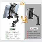 OHLPRO Tablet Mount for Truck - Heavy Duty Drill Base Tablet Holder for Car Dashboard, iPad Holder for All 5"-13" iPad Pro Samsung Galaxy Kindle fire Tablets and Car Wall etc. - 8-inch Aluminum Arm - Image 4