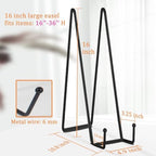 Decolore 5 Pack 16 Inch Black Plate Stand for Display Large book stands Display Easel Table Top Easel for Picture, Posters, Decorative Plate, Book and Canvas - Image 2