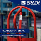 Brady Metallised Polyester Pre-Sized Labels for Label Printer BMP51/BMP53/M511-260 Self Adhesive Printer Labels - Black on Light Grey (38,10 mm (W) x 19,05 mm (H)) - M5-30-428 - Image 5